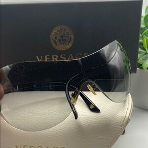 Versace Black and Gold Sunglasses